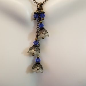 Hand Made Art Necklace Blue